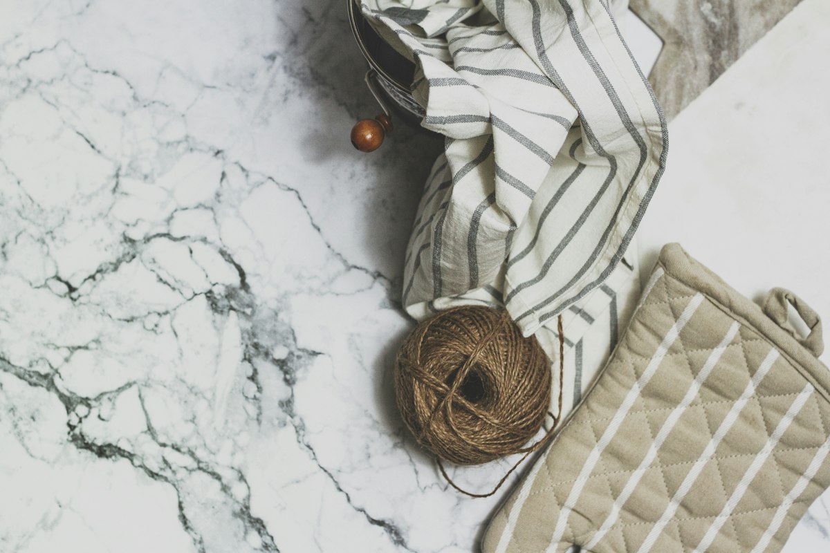 Close-up of fabrics in different colors